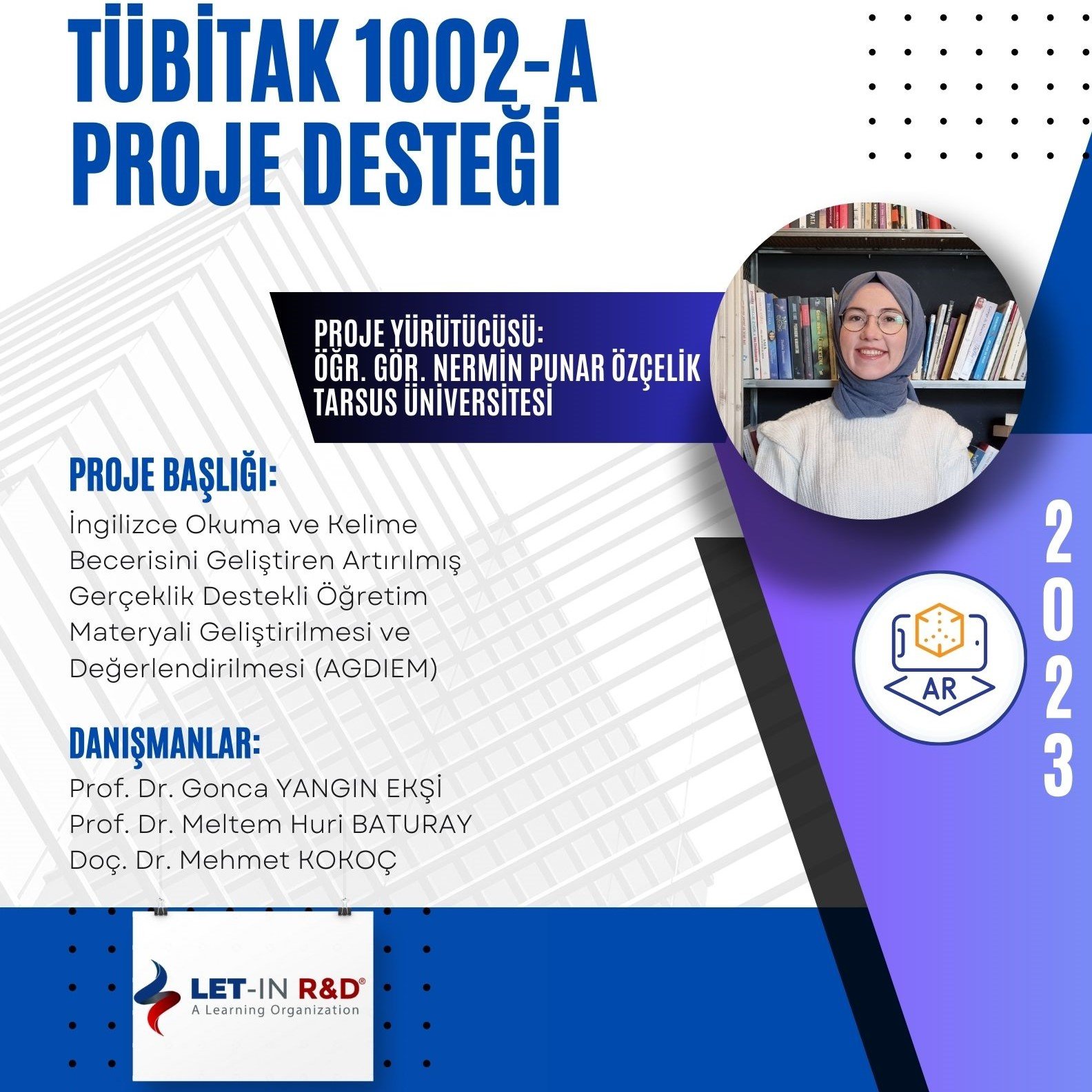 TUBITAK 1002-A Project  Development and Evaluation of an Augmented Reality Enhanced Instructional Material to Develop English Reading Comprehension and Vocabulary Skills